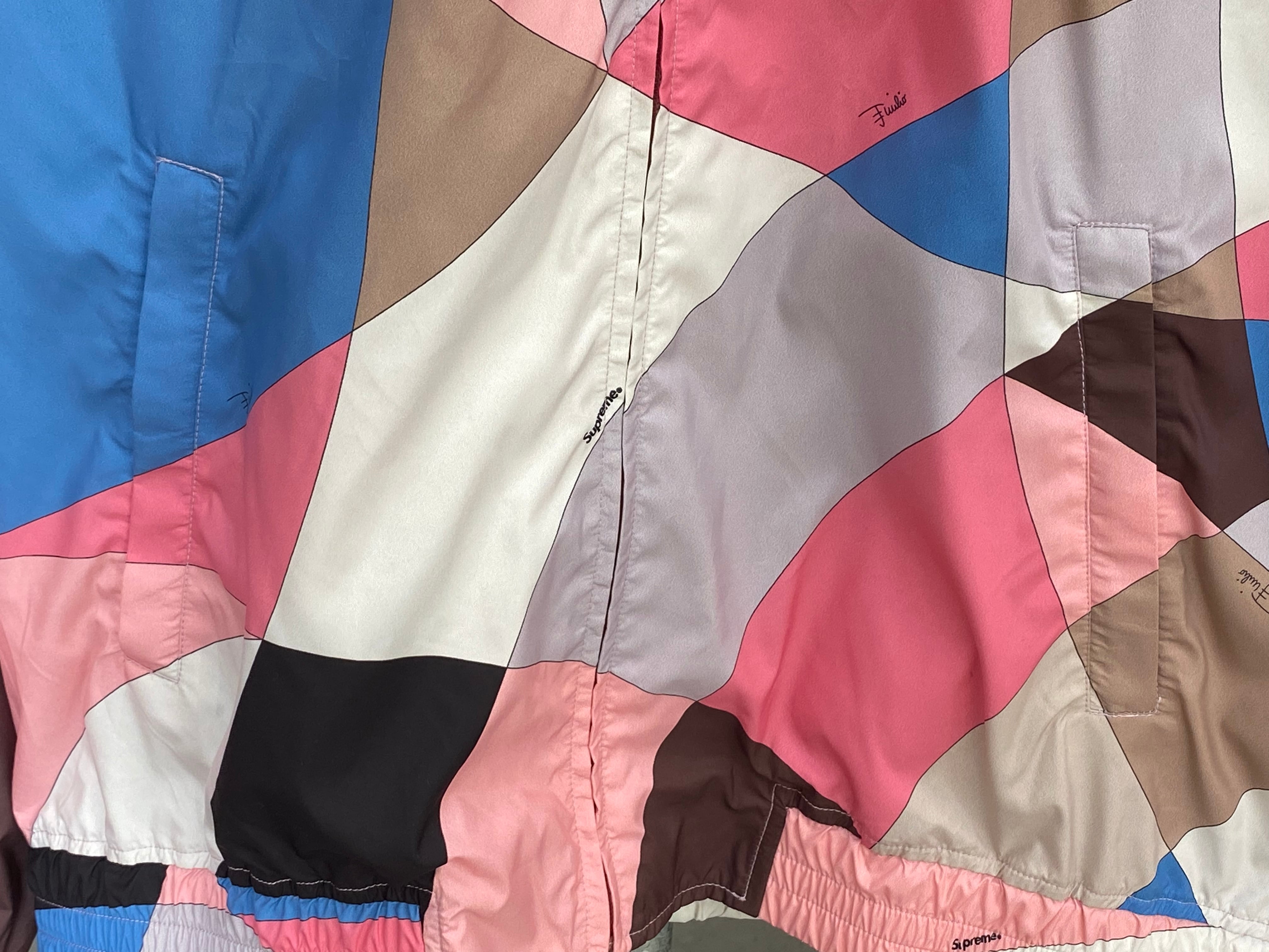 Supreme 21SS × EMILIO PUCCI SPORT JACKET DUSTY PINK XL 63461 