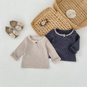 【BABY&KID】春作小花柄長袖Tシャツ