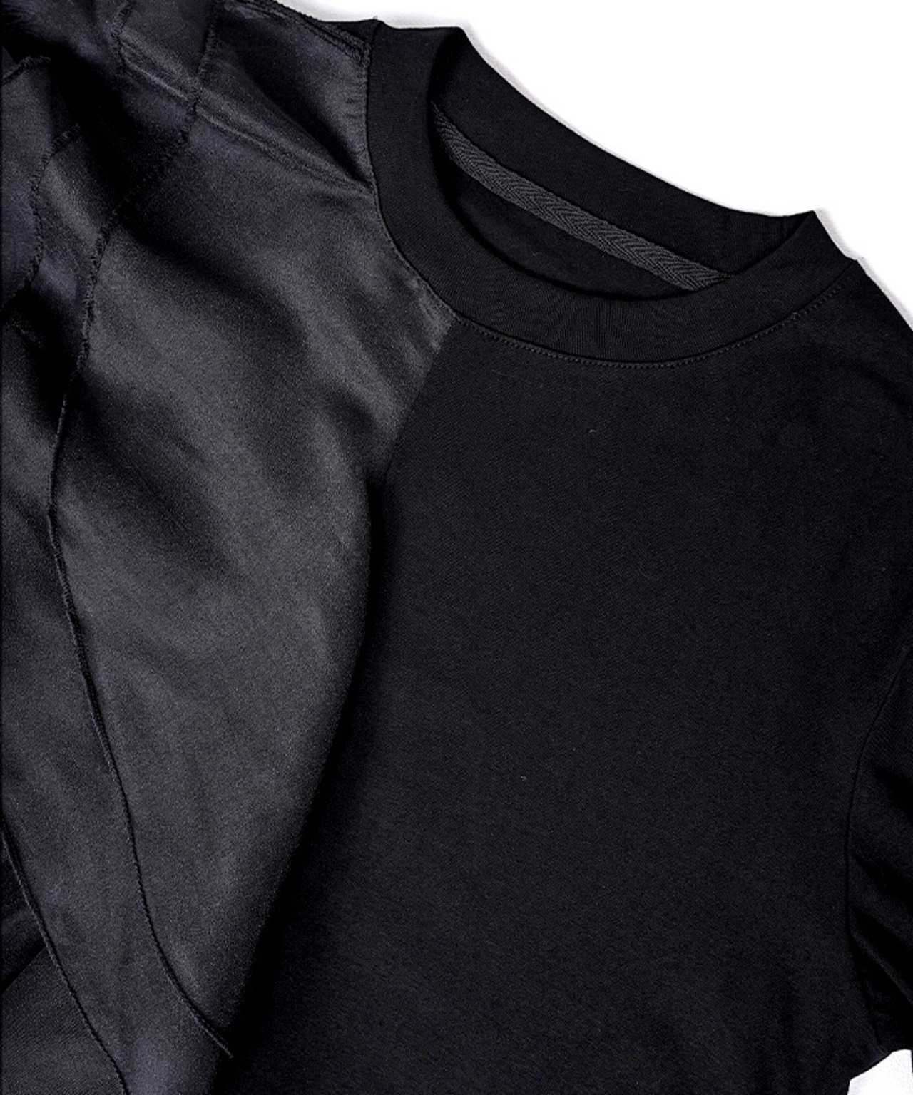 フロントフリルペイント L/S Tシャツ (BLACK) CQ-47019