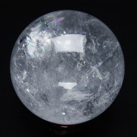 水晶 丸玉 61mm スフィア 置物 水晶玉 一点物 151-8896