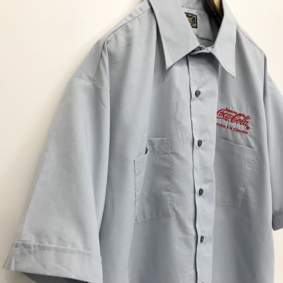 CocaCola ワークシャツ 半袖 LLサイズ レッド×グレー シドニー オリンピック 2000 コカコーラ  札幌市 清田区 平岡 CocaCola ワークシャツ 半袖 LLサイズ レッド×グレー シドニー