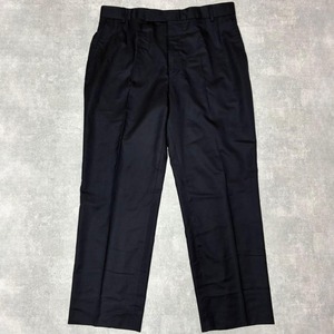 dunhill ウールカシミヤ スラックス ダークネイビー ポルトガル製