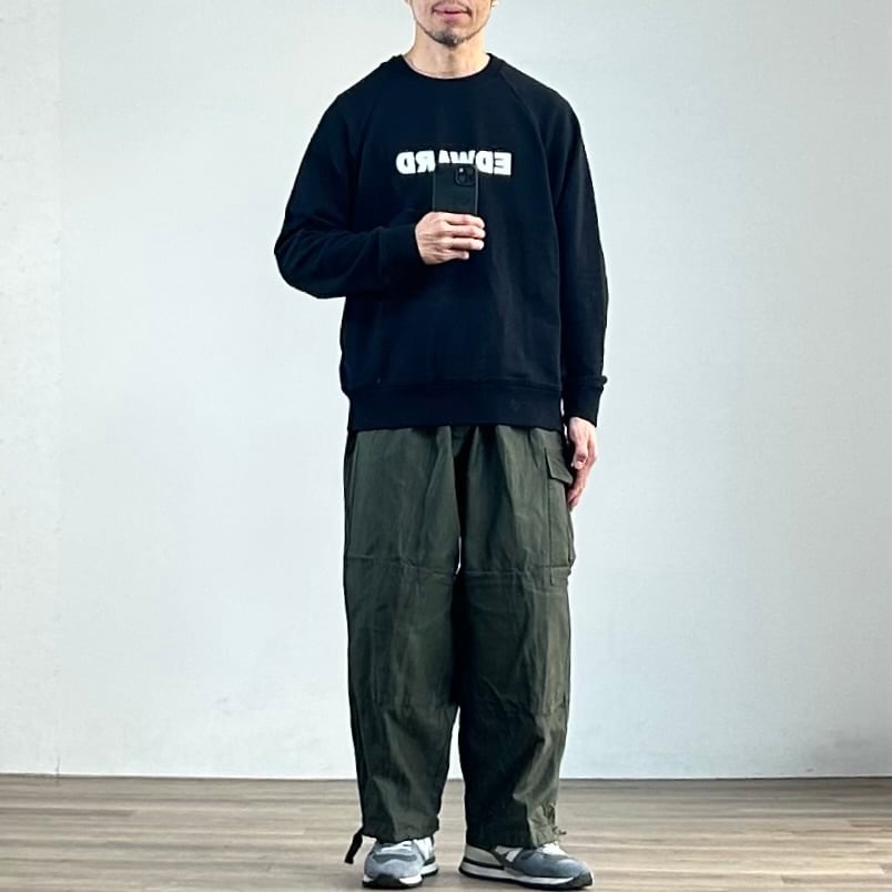 Ordinaryfits】60's PRINT CREW SWEAT “EDWARD/BRYCE” オーディナリー