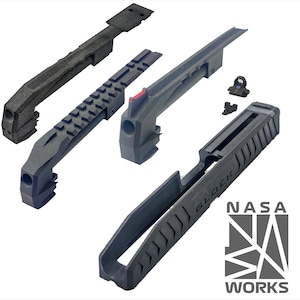 【NASA WORKS】ALIEN GLOCK スライド＆バレル3本セット(ブラック塗装版)