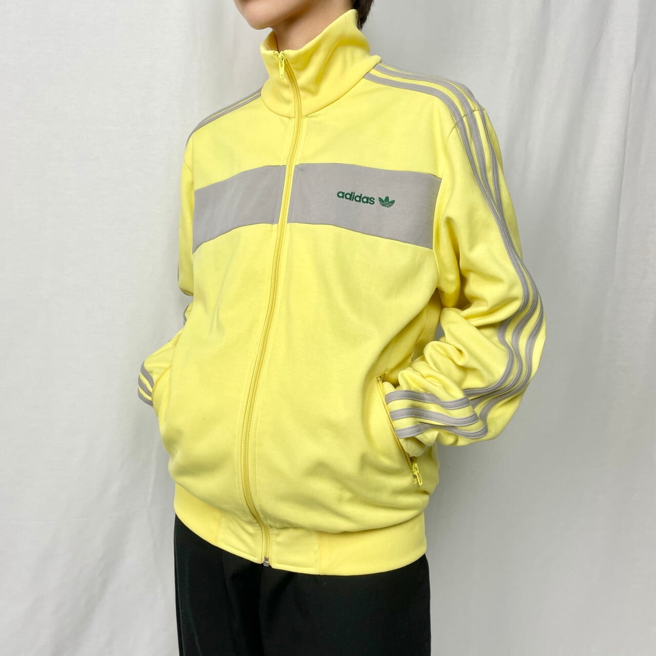 00年代 adidas アディダス トレフォイルロゴ SAMPLE ジャージ トラック 