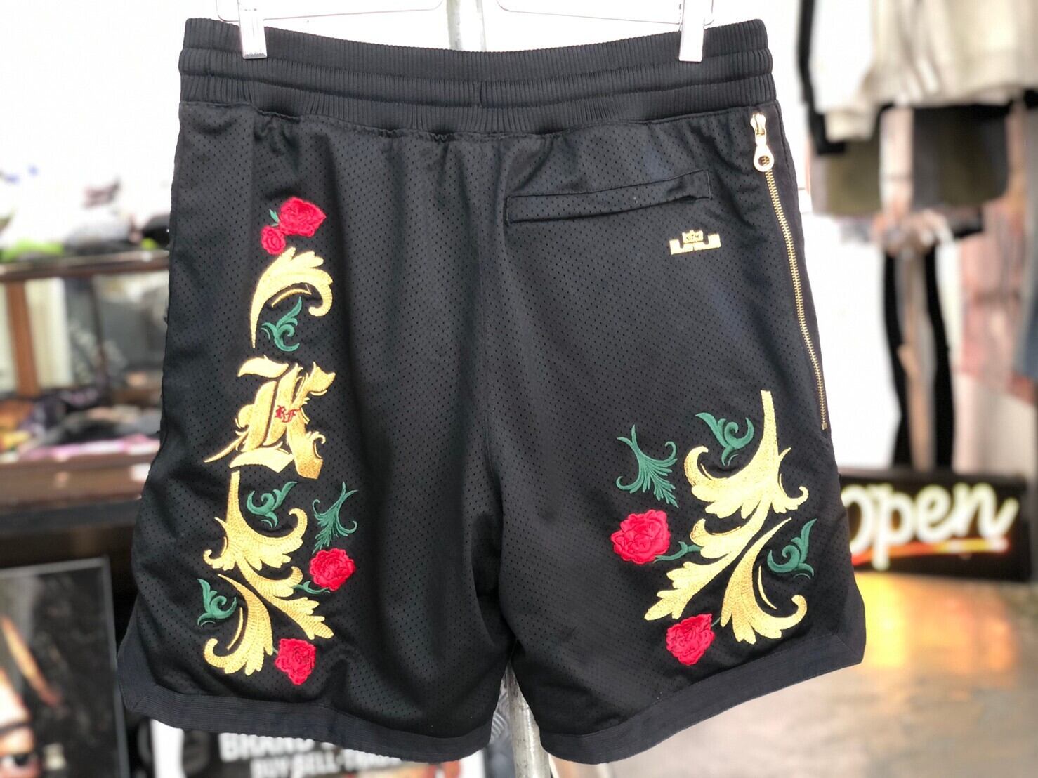 NIKE x KITH LEBRON CLOAK HOODED/SHORTS SETUP BLACK 255JJ9908/9912  