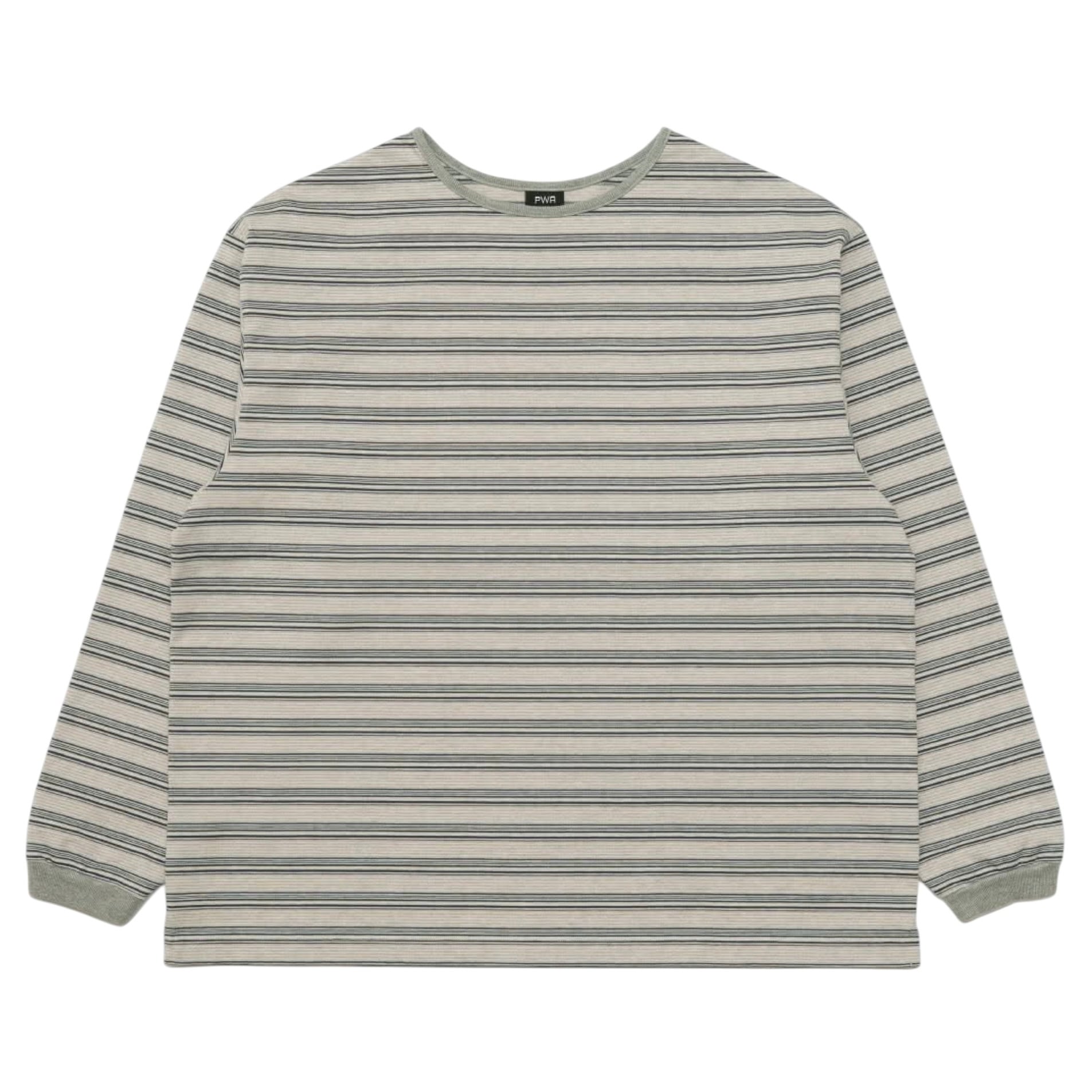 PWA STRIPED PIPING L/S TEE CLOUD L