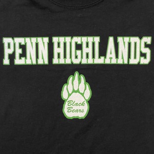 【GILDAN】penn highlands ロゴ プリント Tシャツ 黒ボディ L  US古着