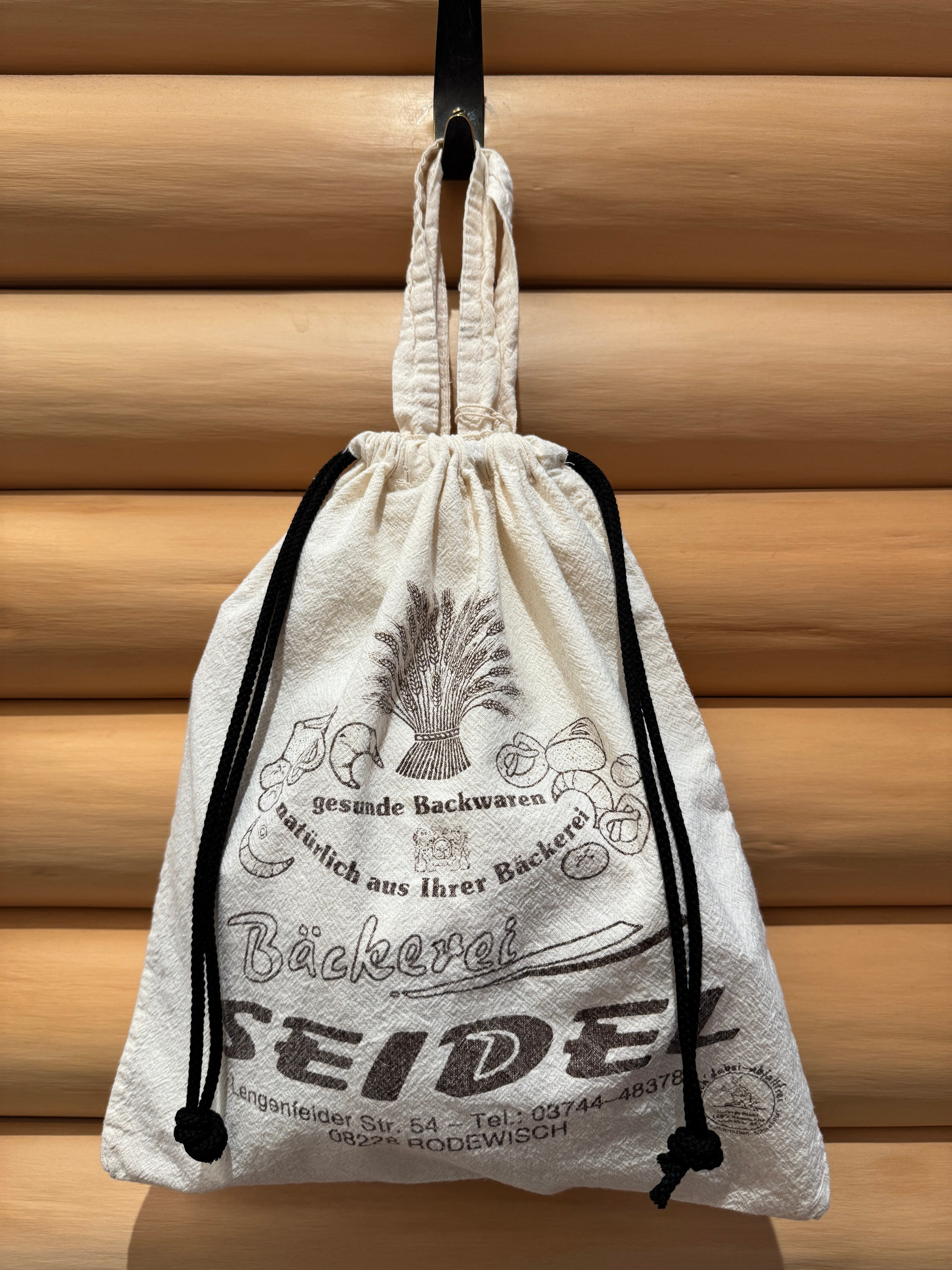 IT12-4 USED REMAKE TOTE "SEIDEL" -ECRU-