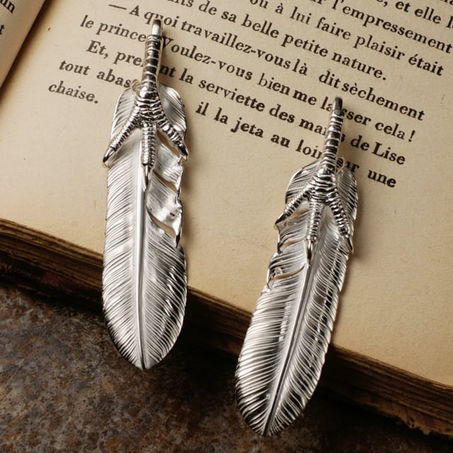 TaroWashimi 鷲見太郎 Pendant ペンダント】オールドLフェザー