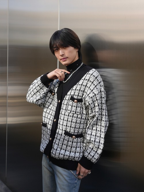 【ALUDE SELECT】 casual over knit cardigan