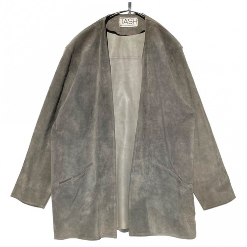 [TASH] Vintage Fake Suede Jacket Cardigan [1980s] Vintage Fake Suede Jacket