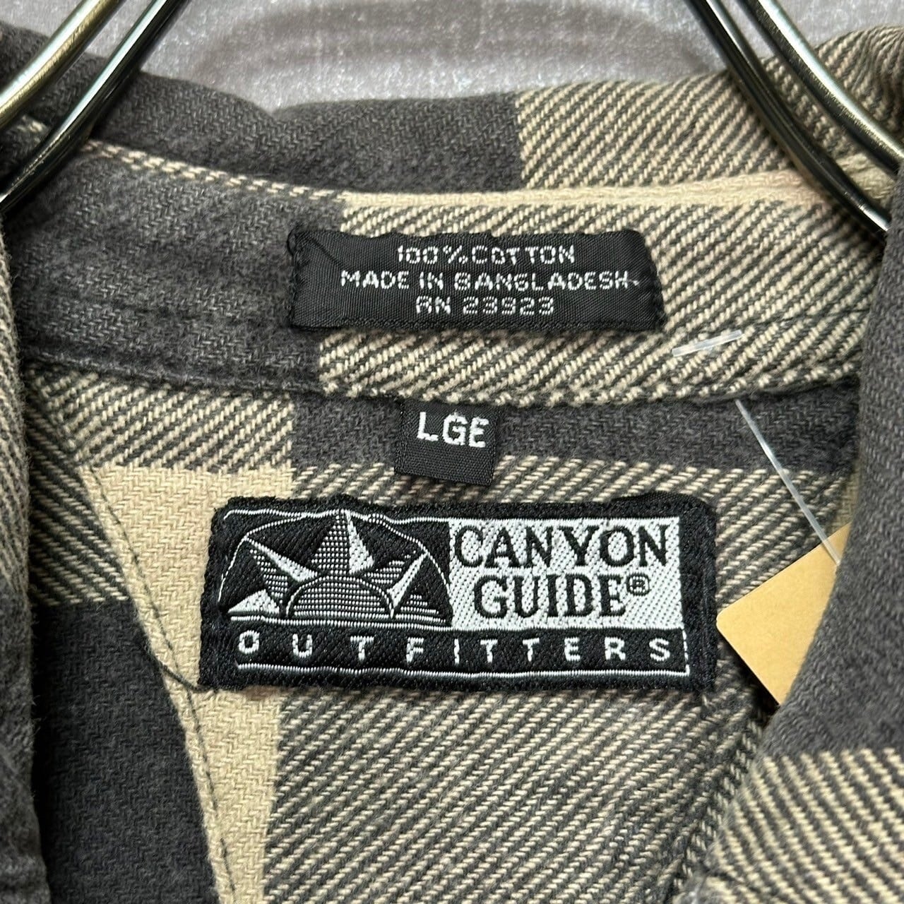 CANYON GUIDE ヘビーネルシャツ L コットン100% チェック柄 | 古着屋