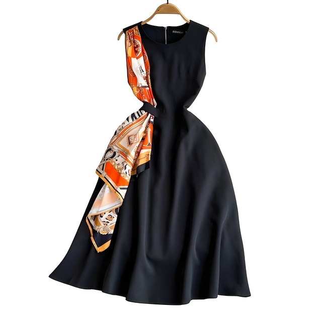 ノーブルスカーフワンピース L1589