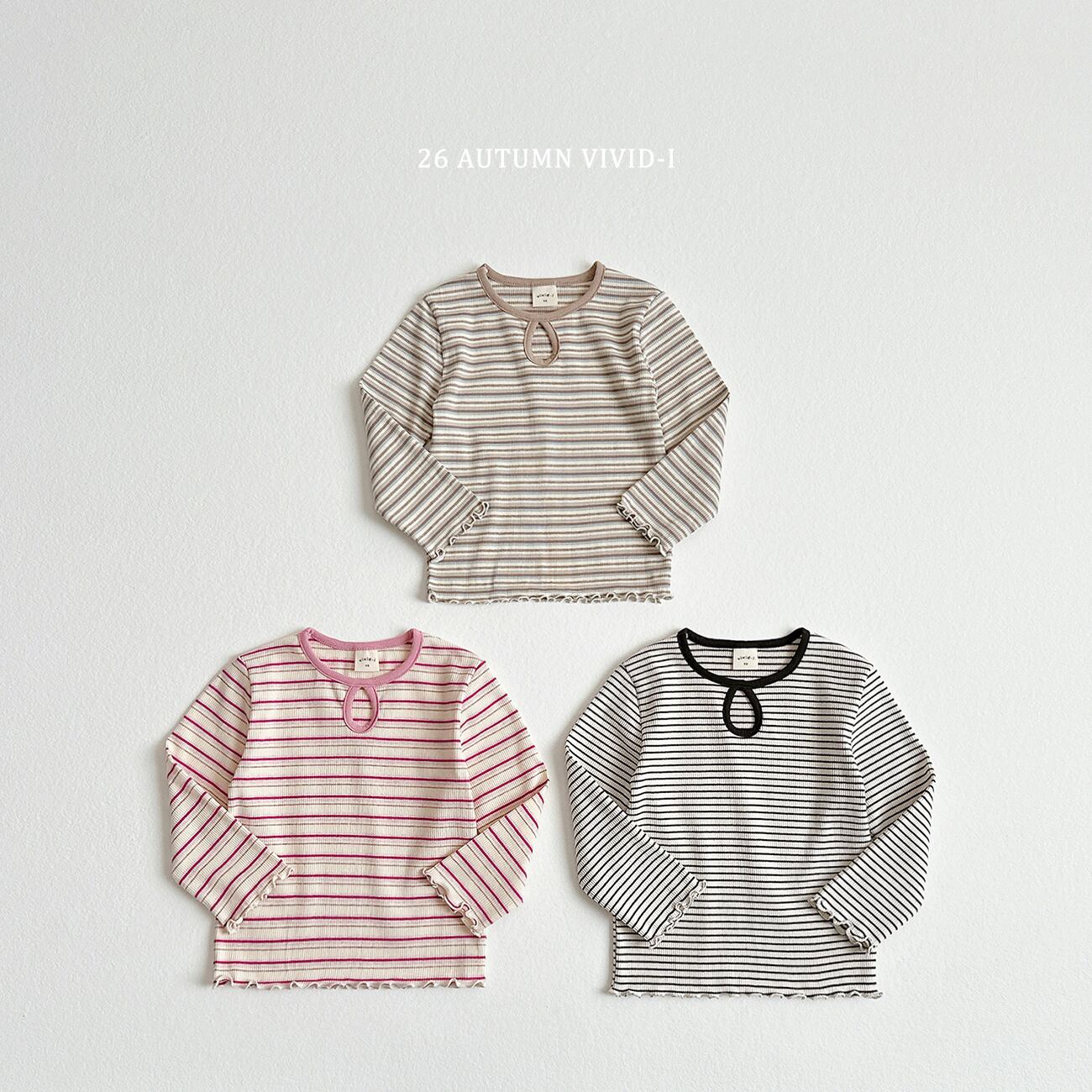 striped halter tee【VIVID】※※10月下旬発送予定