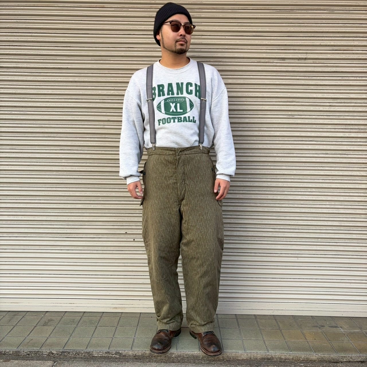 70s 東ドイツ軍 実物 NVA レインドロップカモ カーゴパンツ W88cm 中綿