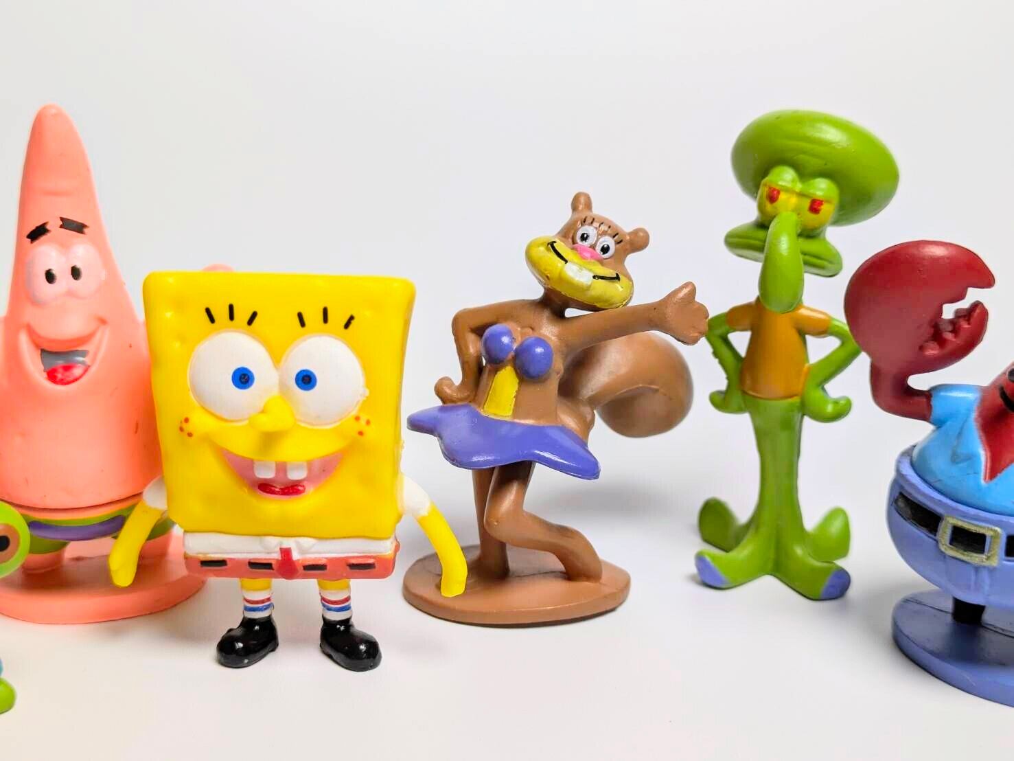 【 SpongeBob SquarePants( スポンジボブ ) PVC ミニフィギュア 6Pセット 】〚アメリカン雑貨 アメトイ〛