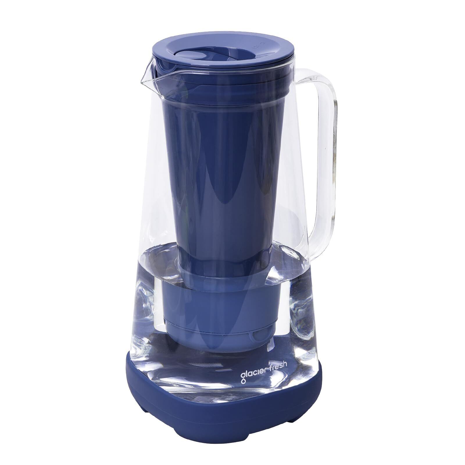 GLACIER FRESH ポット型 浄水器 ガラス 浄水ポット 全容量2.9L ろ過水