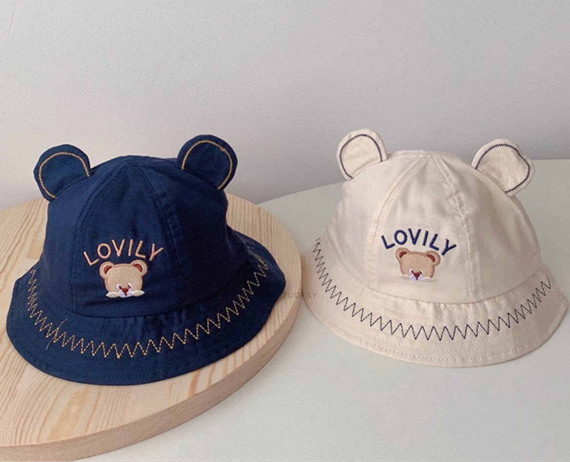 予約販売＞LOVILYテディベア耳付きハット 5色展開 | Puu-Pii