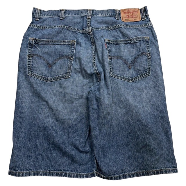 【W38】Levi's569  デニムショーツ　革パッチ