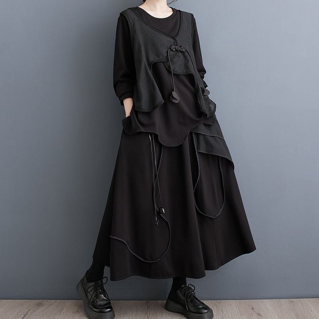 レイヤード風 チャイナデザイン セットアップ  60019