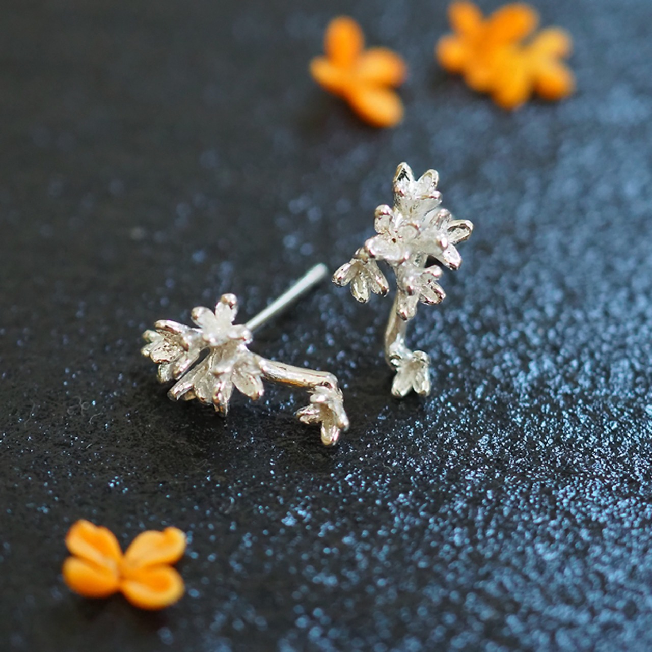 銀木犀のピアス(silver)