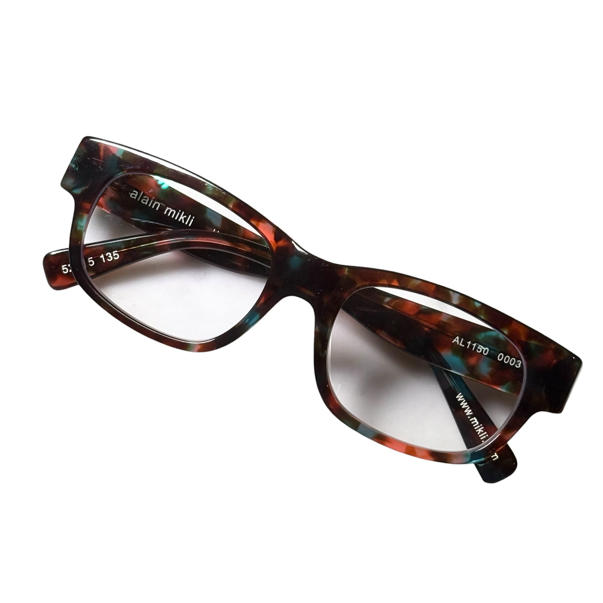 ALAIN MIKLI tortoiseshell pattern frame glasses | NOIR ONLINE