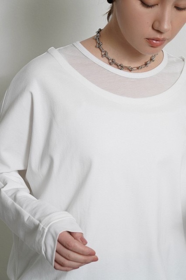 レイヤーネックドルマンTOPS　604485　CYAN TOKYO　シアントーキョー