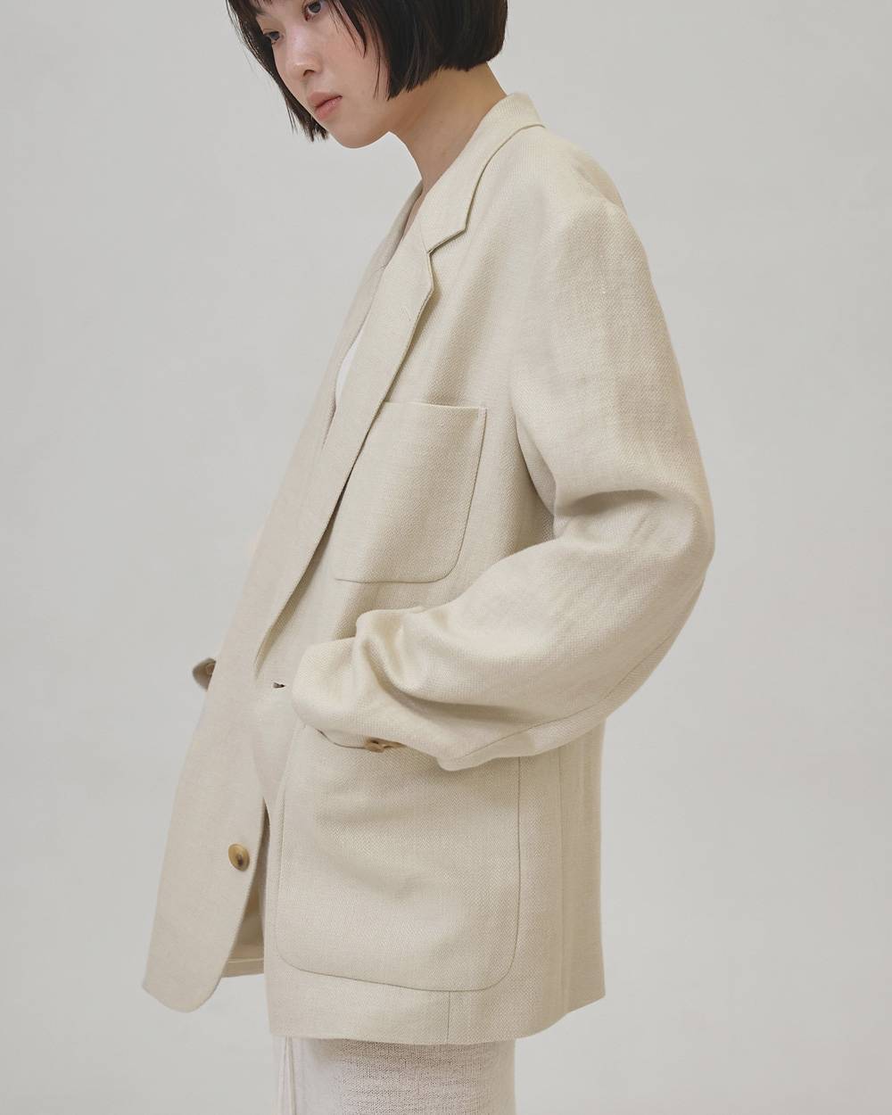 新品todayful Boyfriend Linen Jacket♡ TODAYFUL (トゥデイフル）Boyfriend Linen Jacket☆ 26春夏【12610107 ジャケット・アウター
