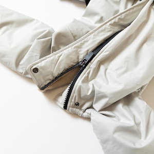 ボンバーヒートジャケット2024　light gray × black / イタグレ服