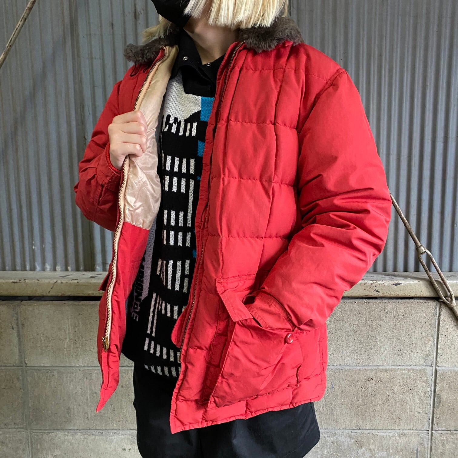 50年代〜60年代 Eddie Bauer エディーバウアー 日の出タグ ダウン  