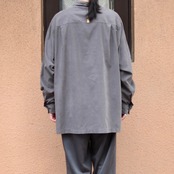BRANDINI charcoal gray smooth cloth shirt