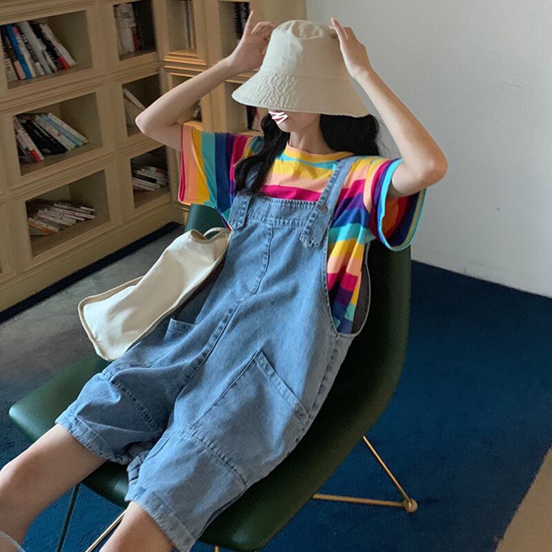 パンツ サマールーズワイドレッグジャンプスーツ オールインワン 夏物 ワイドパンツ 萌量不足84006974471