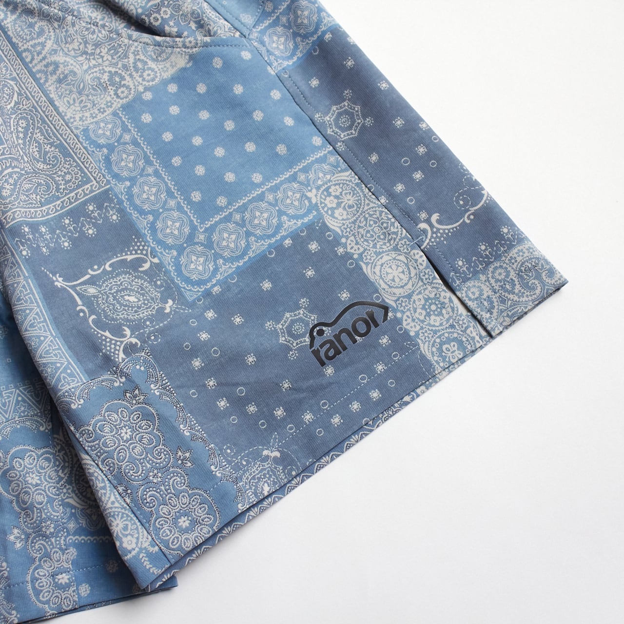 ranor（ラナー）BANDANA MIDDLE SHORTS - S-BLU バンダナミドル