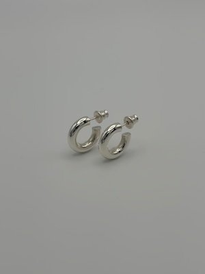 qamar hoop pierce  silver