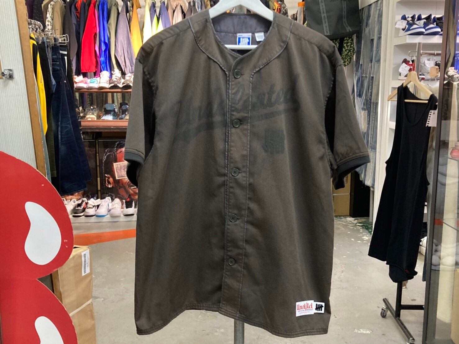 UNDEFEATED WASHED TWILL BASEBALL JERSEY BROWN MEDIUM 40642 | BRAND  