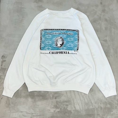 90s Hanes “HOLLYWOOD EXPRESS” Print Sweatshirt Made in USA