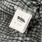 FJALLRAVEN フェールラーベン チェック 半袖シャツ S/グリーン系 メンズ