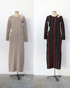 Art Knit Dress / アートニットドレス-Native Stripe