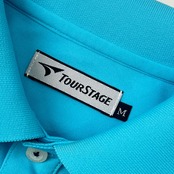 TOURSTAGE ツアーステージ 長袖 ポロシャツ M/ブルー メンズ ゴルフ