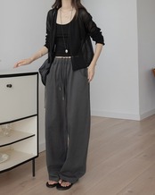 See-through long sleeve knit Cardigan T20065