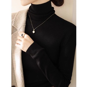 ハイネックスリムボトミングニットトップ 11color A01070