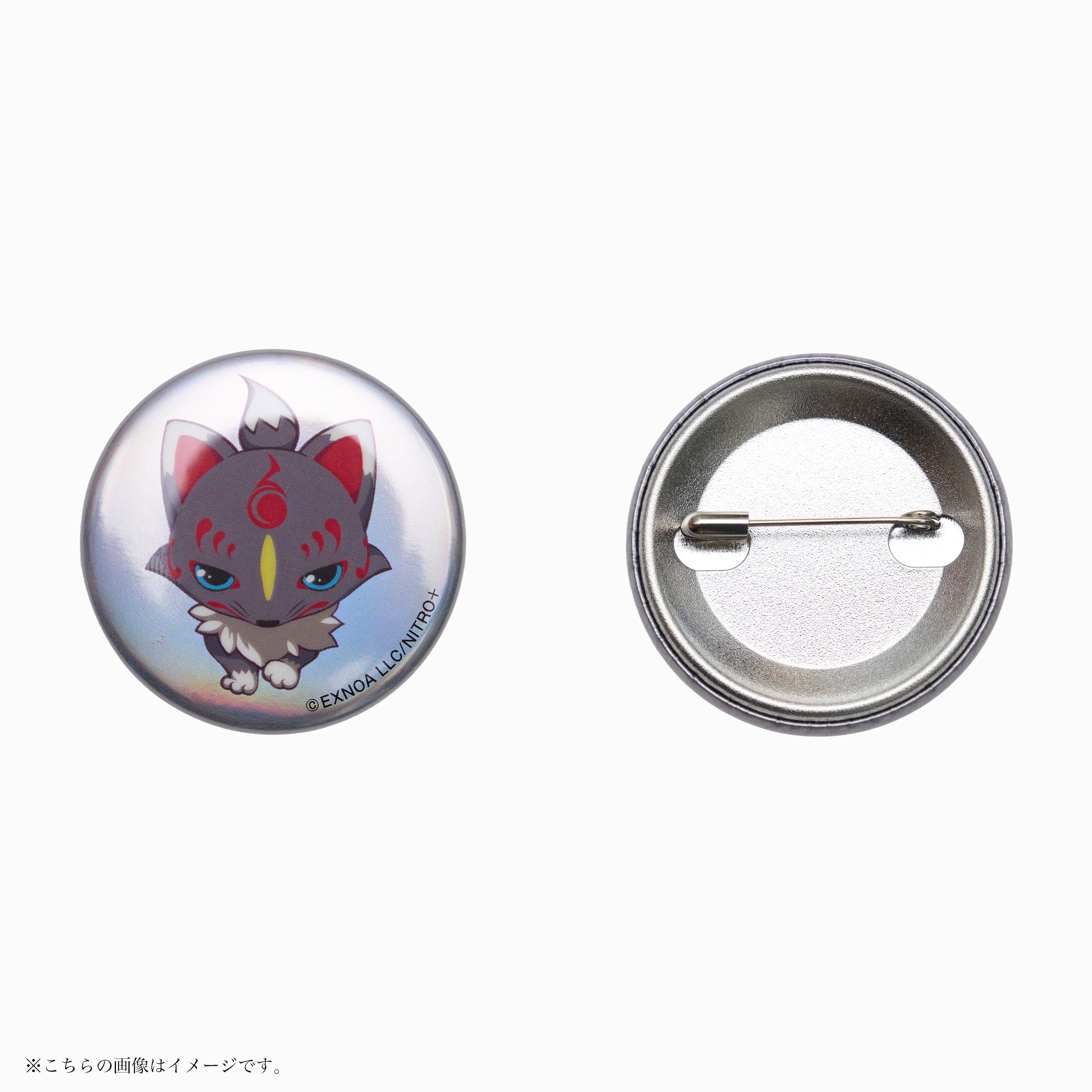 刀剣乱舞 ONLINE 缶バッジ こんのすけ/くろのすけ/ぶいのすけ1号/ぶい