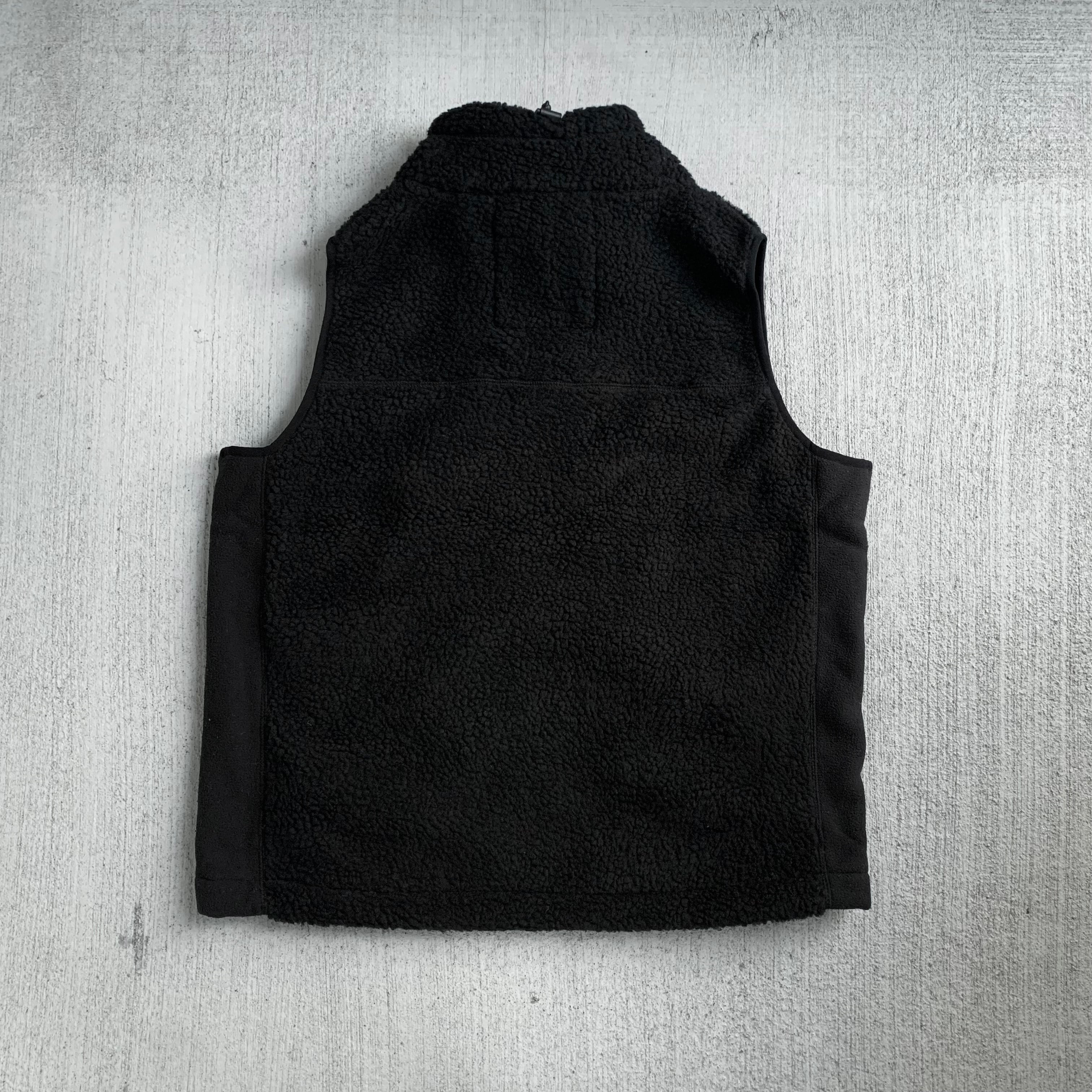 Cape HEIGHTS boa fleece vest black ケープハイツ ボアフリースベスト