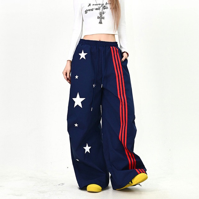 スターモチーフラインストリートパンツ
 2col   R01603