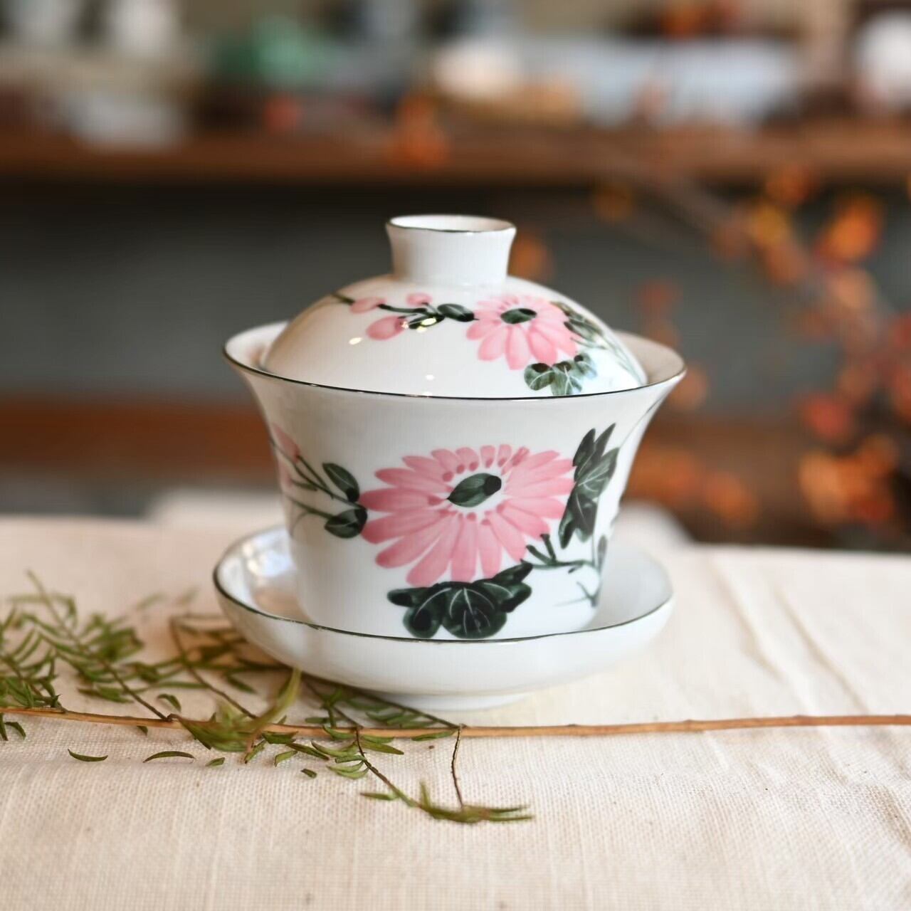 織部焼 喰籠 二段 菓子器 瀬戸重 茶道具 e1015 古伊万里 色絵 蓋物