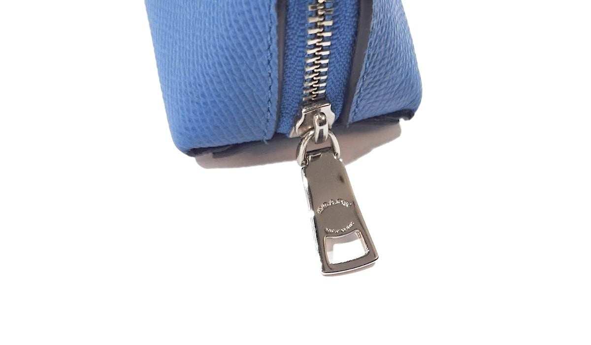 COACH コーチ レザー 三角 ミニ ポーチ コインケース 小銭入れ コスメ