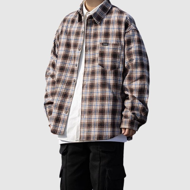 ロングスリーブチェックシャツ H2200