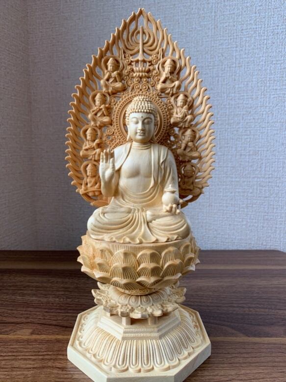 現代仏像ミニチュアフィギュア9体セット木製アクリル展示ケース付き 仏像 現代仏像ミニチュアフィギュア9体セット木製アクリル展示ケース