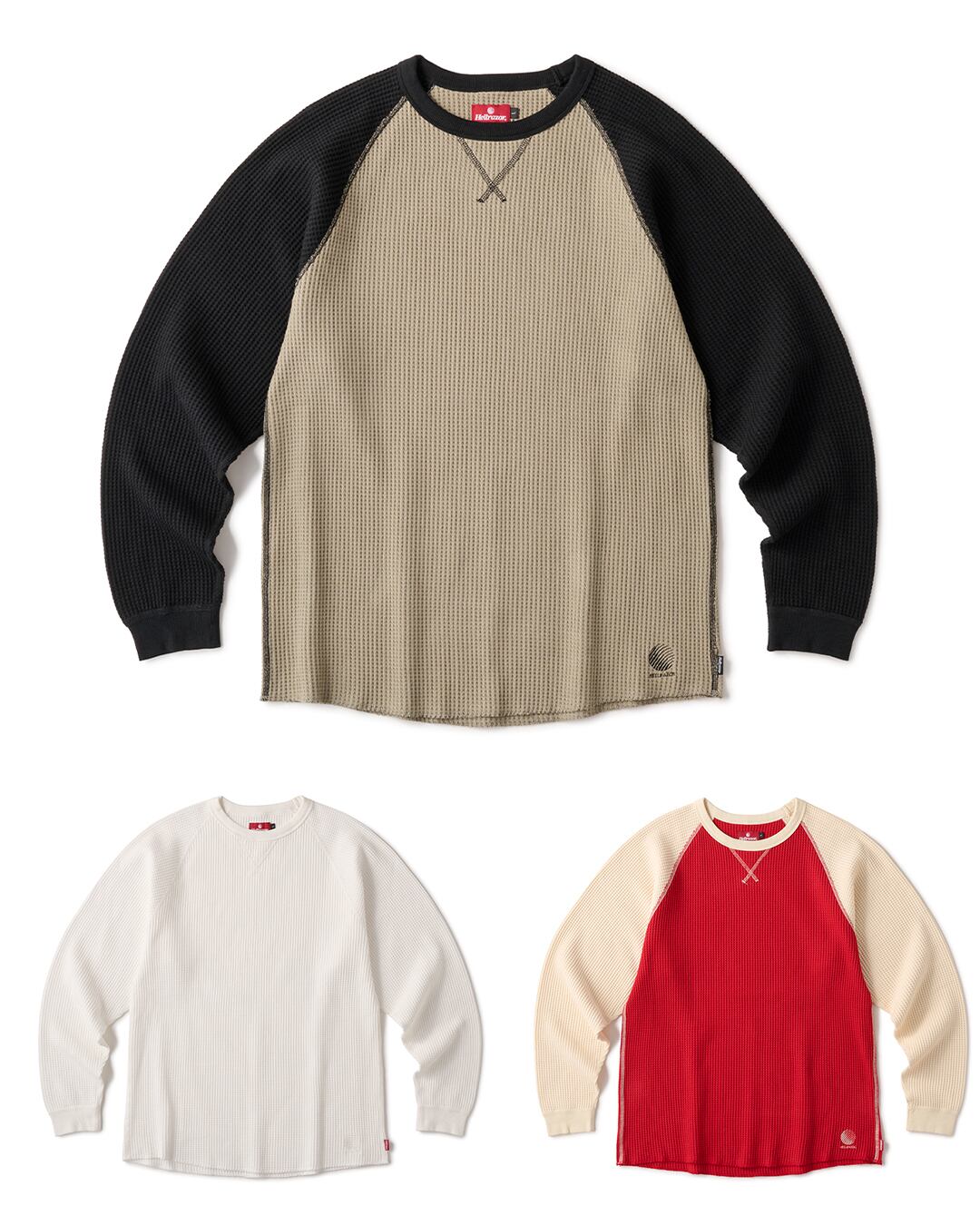 HELLRAZOR|WAFFLE LS SHIRT -3color-